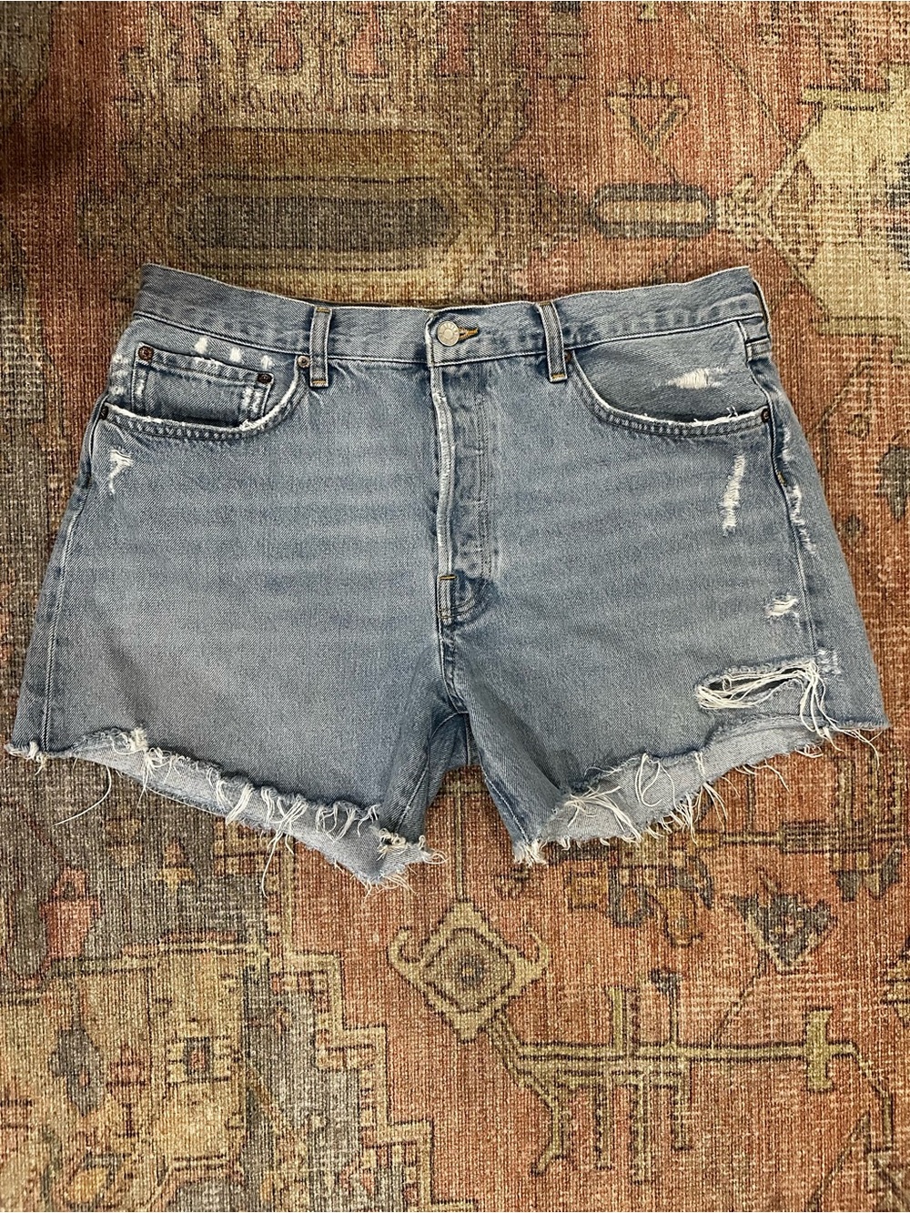 Agolde Parker Long Jean Shorts